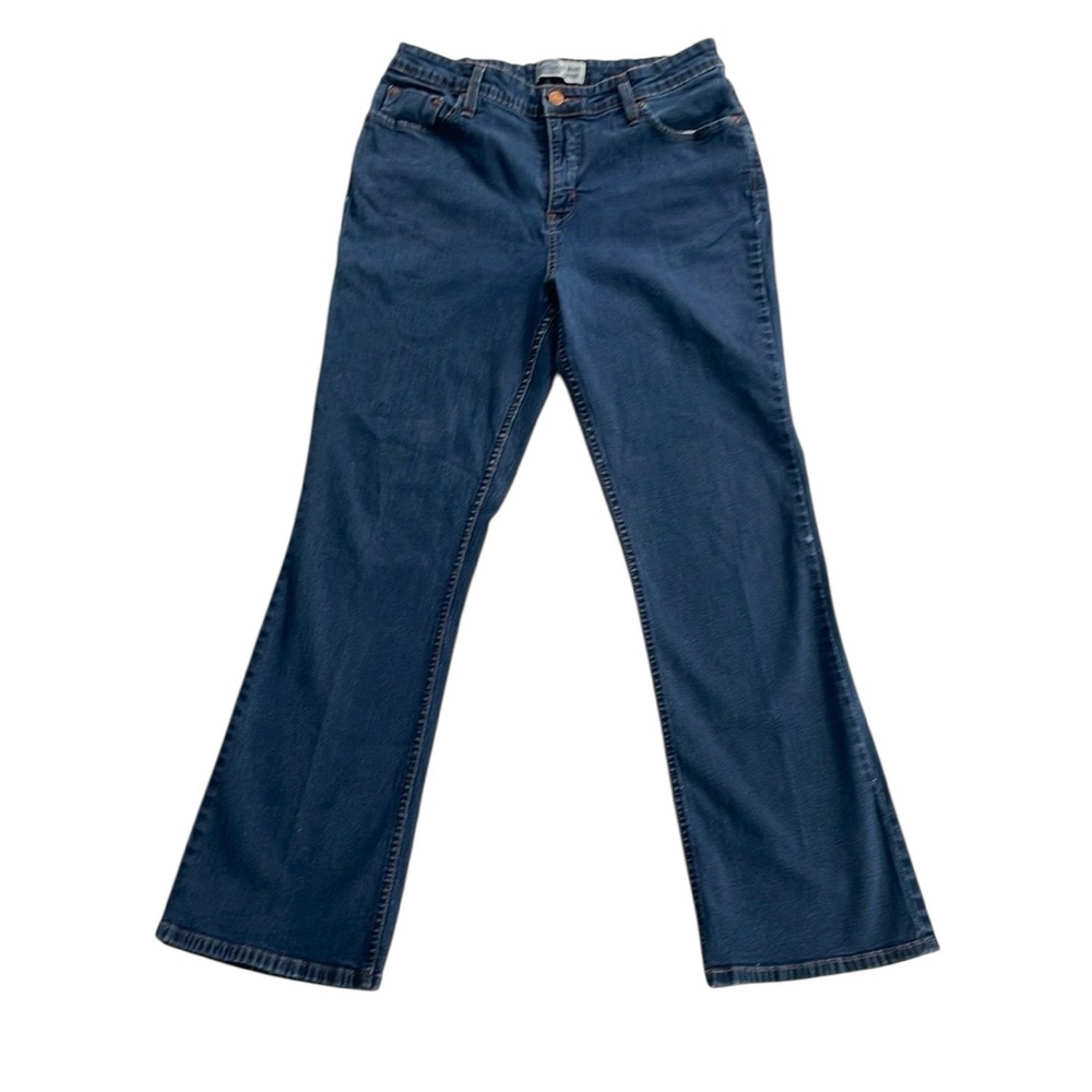 LEVIS STRAUS WOMENS BOOTCUT AT WAIST DENIM BLUE JEANS SIZE MISSES 14 MEDIUM